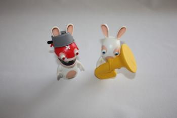 Figurines articulées lapin crétin