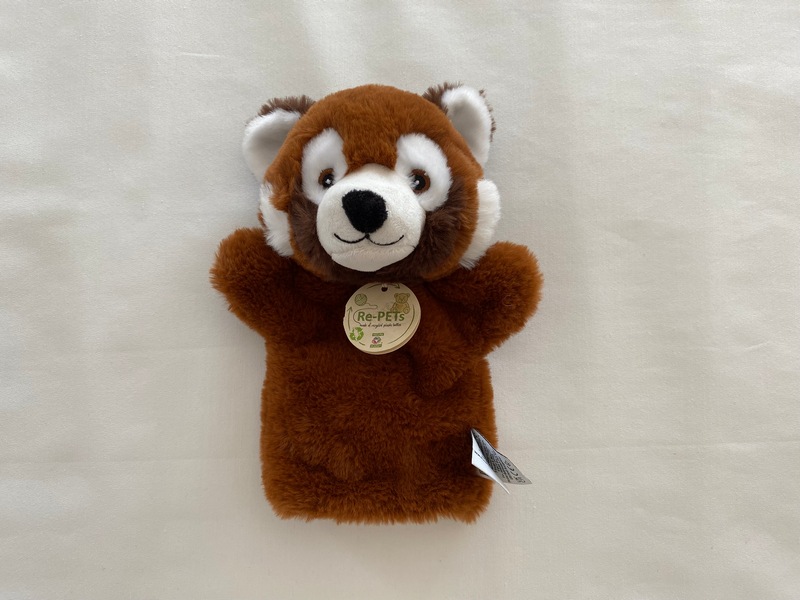 Doudou marionnette panda rouge Re-Pets - Article Neuf
