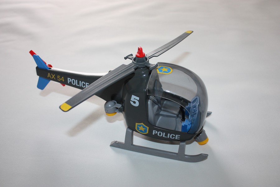 Hélicoptère Police Playmobil d'occasion
