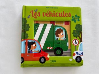 Livre Mon premier livre-puzzle Les véhicules 5 puzzles Edition Lito