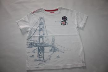 T-shirt blanc imprimé San Francisco 6 ans OKAIDI