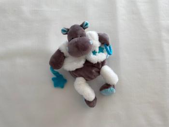 Doudou hippopotame bleu Bazile d'activités BN0363 Baby Nat