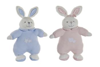 Peluche lapin rose musical coton - Article Neuf