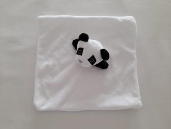 Doudou plat blanc panda Clorophyl Editions