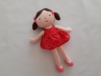 Poupée robe rose ballerine Obaibi