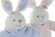 Peluche lapin rose musical coton - Article Neuf