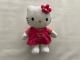 Doudou Hello Kitty blanche robe rose Sanrio Jemini