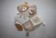 Doudou marionnette ours et sa feuille de chêne Doudou et Compagnie