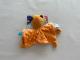 Doudou plat lion orange SHENZHEN BUSTY TOYS - Article Neuf