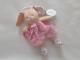 Doudou lapin d'activités rose fleurs  BN0112 Baby Nat - Article neuf