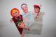 Lot de 4 marionnettes à main le chaperon rouge, la sorcière, la grand-mère et le chasseur - Article Neuf