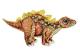 Peluche dinosaure orange 37 cm - Article Neuf
