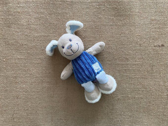 Doudou chien bleu Pommette d'occasion