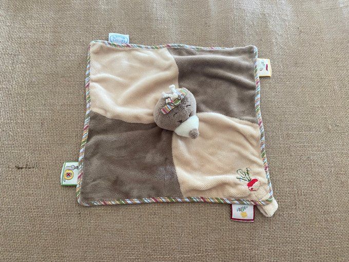 Doudou plat Emma la taupe Noukies d'occasion
