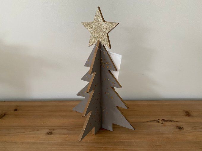 Décoration de Noel sapin de Noël gris - Article Neuf