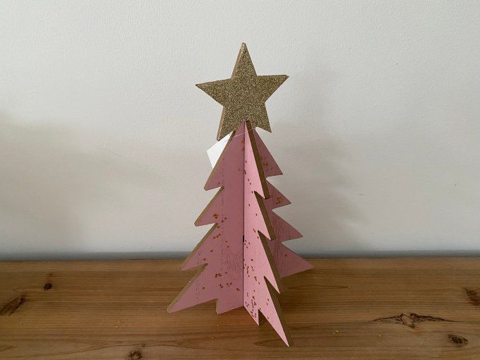 Décoration de Noel sapin de Noël rose - Article Neuf