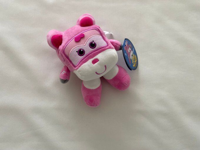 Peluche Dizzy rose Super Wings 18 cm Alpha Group - Article Neuf