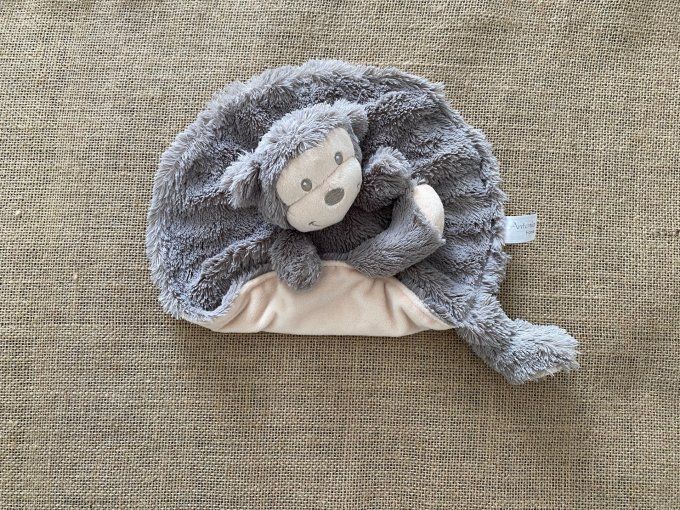 Doudou plat singe gris beige Antonio Home d'occasion
