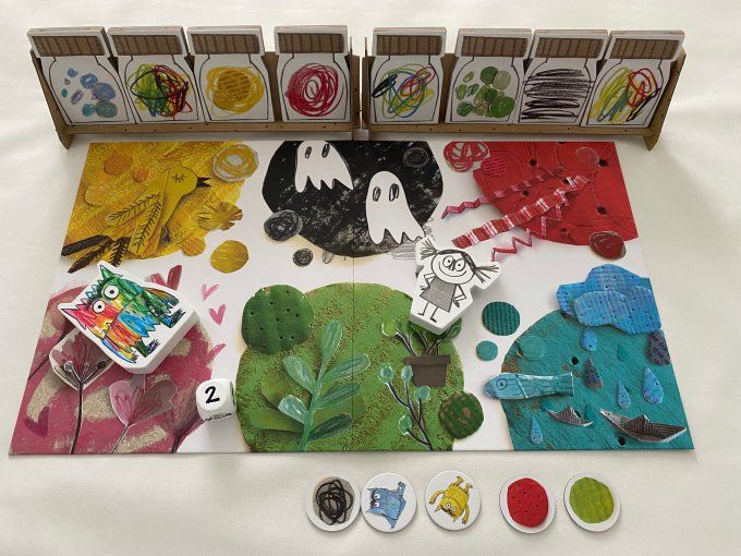 Jeu de société Le Monstre des couleurs Asmodée d'occasion