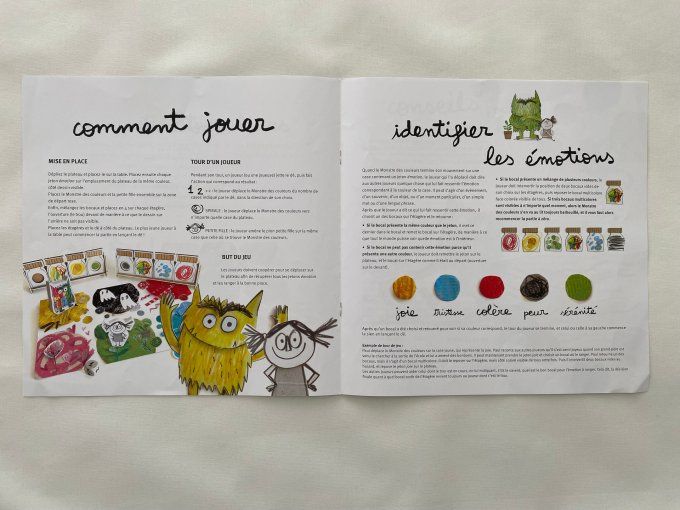 Jeu de société Le Monstre des couleurs Asmodée d'occasion