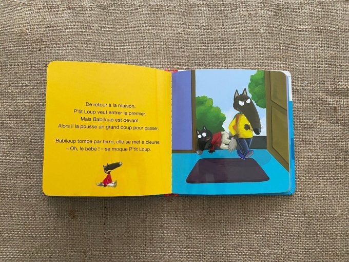 Livre p'tit loup fait une colère Auzou d'occasion