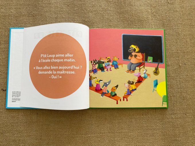 Livre P'tit Loup aime l'école et aime la nature Auzou d'occasion