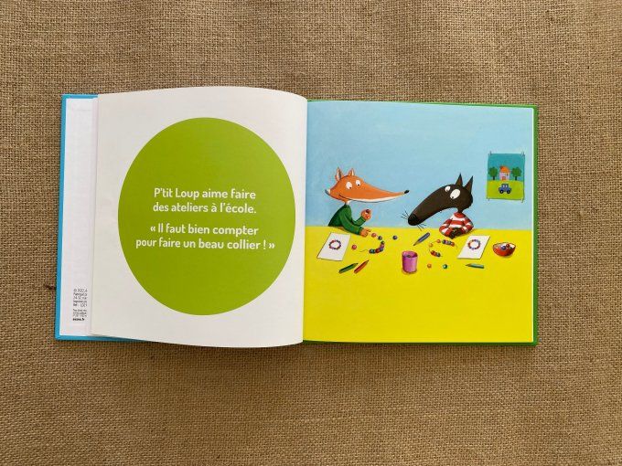 Livre P'tit Loup aime l'école et aime la nature Auzou d'occasion