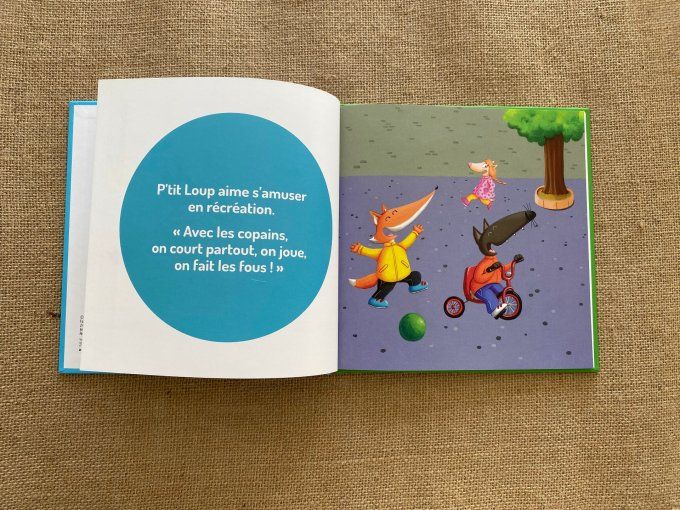Livre P'tit Loup aime l'école et aime la nature Auzou d'occasion