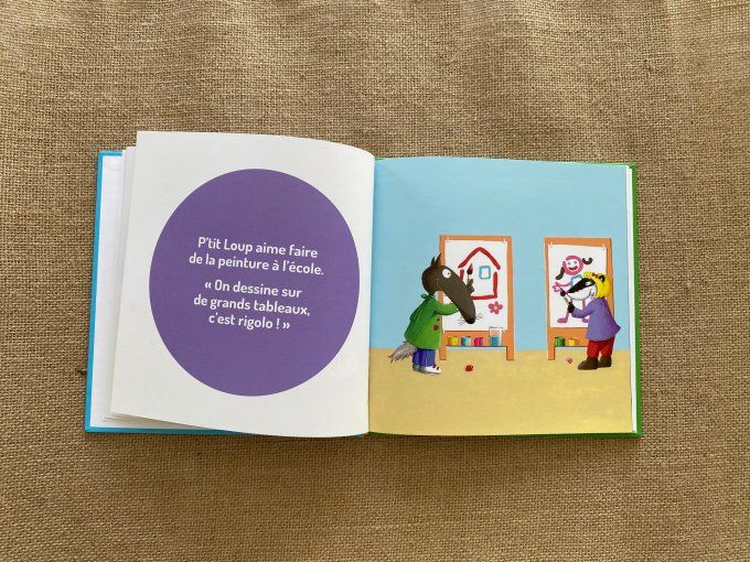 Livre P'tit Loup aime l'école et aime la nature Auzou d'occasion