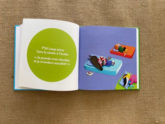 Livre P'tit Loup aime l'école et aime la nature Auzou d'occasion