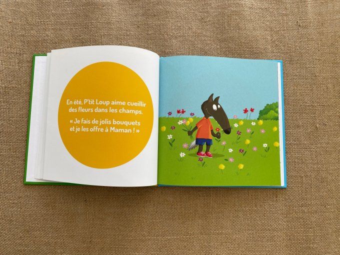 Livre P'tit Loup aime l'école et aime la nature Auzou d'occasion