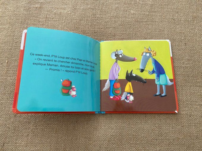 Livre p'tit loup va chez Papi et Mamie Auzou d'occasion