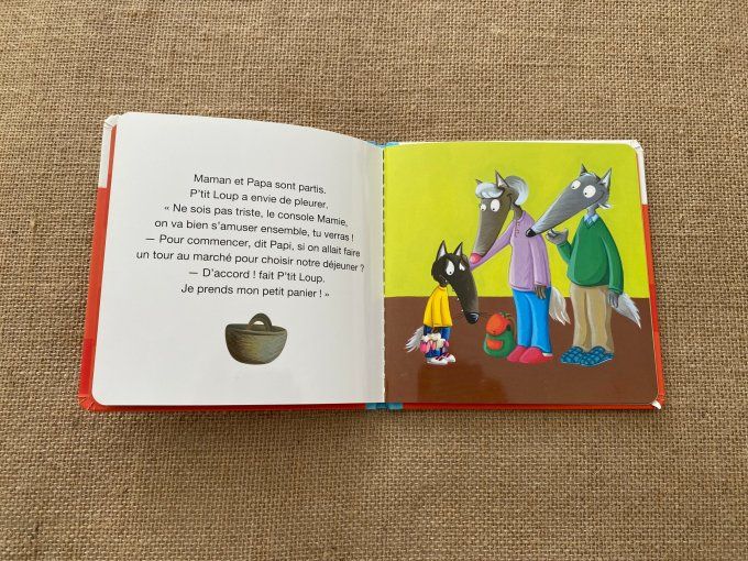 Livre p'tit loup va chez Papi et Mamie Auzou d'occasion