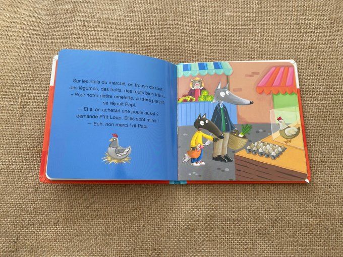 Livre p'tit loup va chez Papi et Mamie Auzou d'occasion