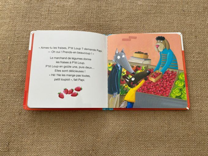 Livre p'tit loup va chez Papi et Mamie Auzou d'occasion