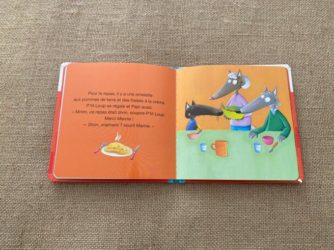 Livre p'tit loup va chez Papi et Mamie Auzou d'occasion
