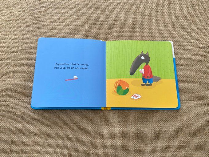Livre p'tit loup rentre à l'école Auzou d'occasion