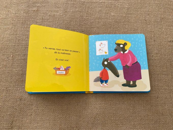 Livre p'tit loup rentre à l'école Auzou d'occasion