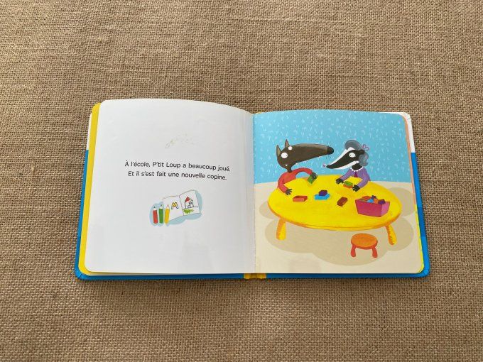 Livre p'tit loup rentre à l'école Auzou d'occasion