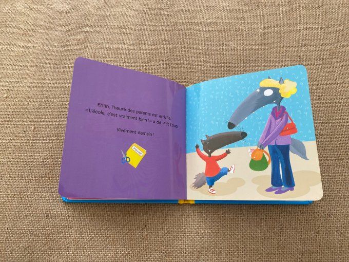 Livre p'tit loup rentre à l'école Auzou d'occasion