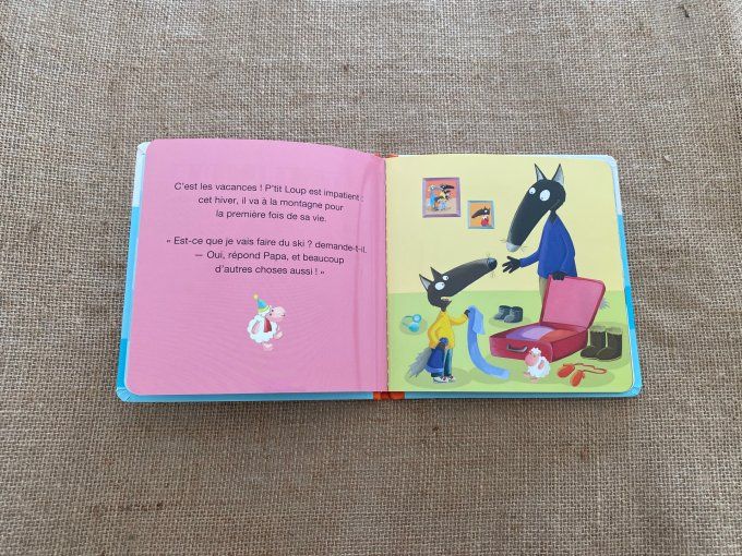 Livre p'tit loup fait du ski Auzou d'occasion