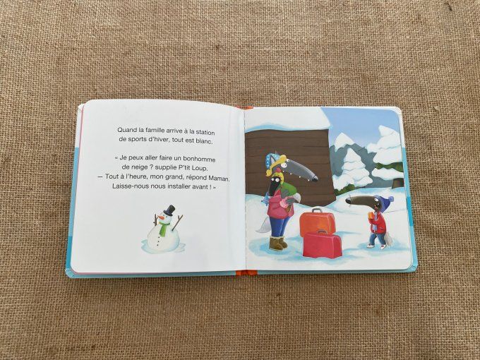 Livre p'tit loup fait du ski Auzou d'occasion