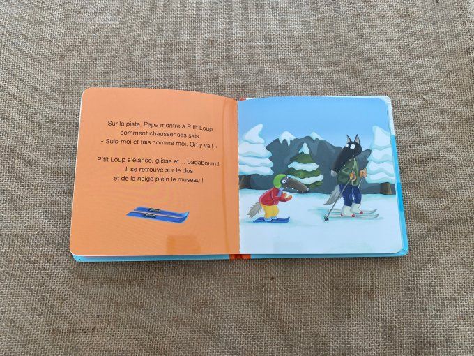Livre p'tit loup fait du ski Auzou d'occasion