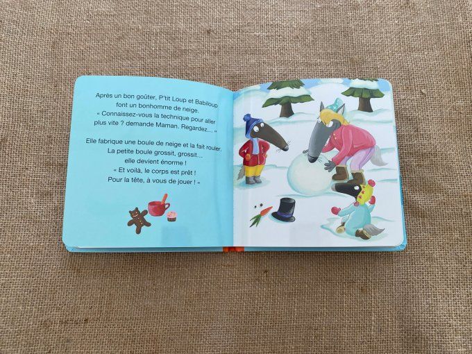 Livre p'tit loup fait du ski Auzou d'occasion