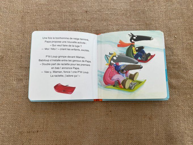 Livre p'tit loup fait du ski Auzou d'occasion
