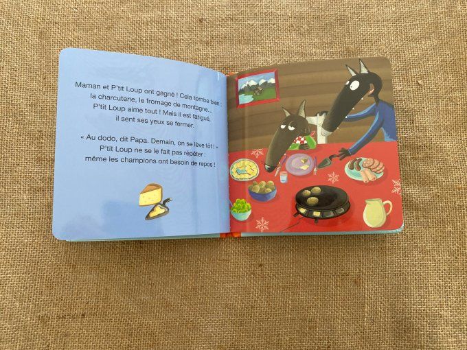 Livre p'tit loup fait du ski Auzou d'occasion