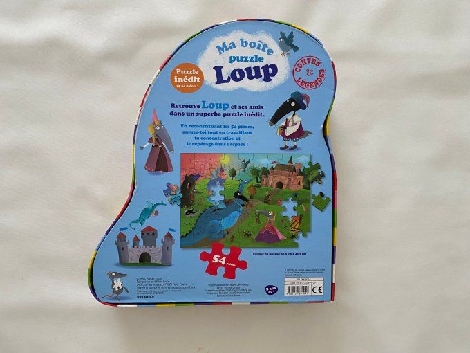 Ma boite puzzle Loup 54 pièces Auzou d'occasion