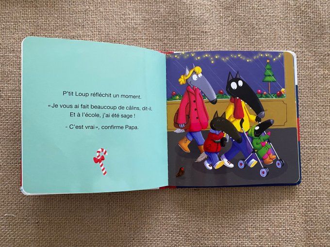 Livre p'tit loup attend le Père Noël Auzou d'occasion