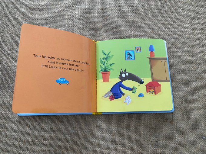 Livre p'tit loup ne veut pas dormir Auzou d'occasion