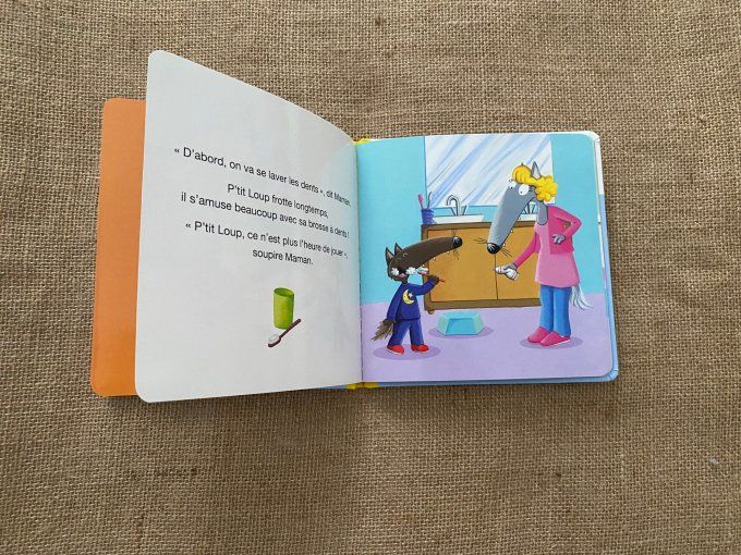 Livre p'tit loup ne veut pas dormir Auzou d'occasion